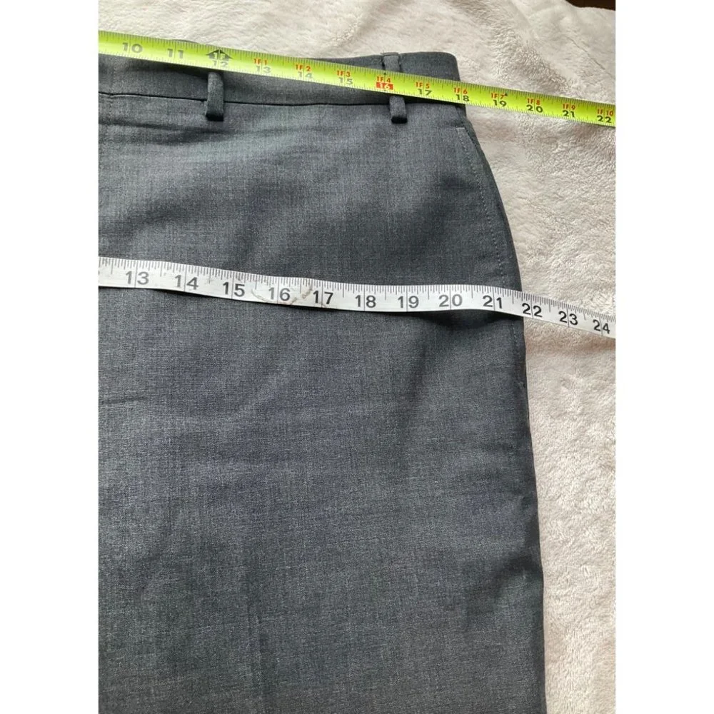 Lauren Ralph Lauren Men size 36x32 wool gray dress pants total comfort flat fron - Picture 4 of 10